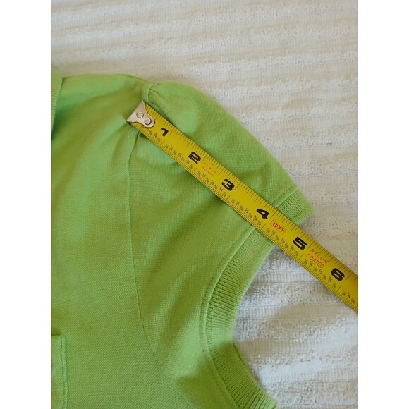 Abercrombie‎ Polo Shirt Girls XL Green Short Sleeve Moose Logo Preppy Youth - Picture 13 of 14